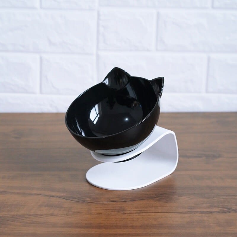 Cat Elevated Feeder Stand With Transparent Bowl view 10