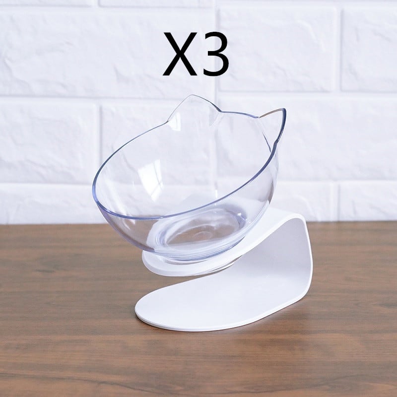 Cat Elevated Feeder Stand With Transparent Bowl view 20