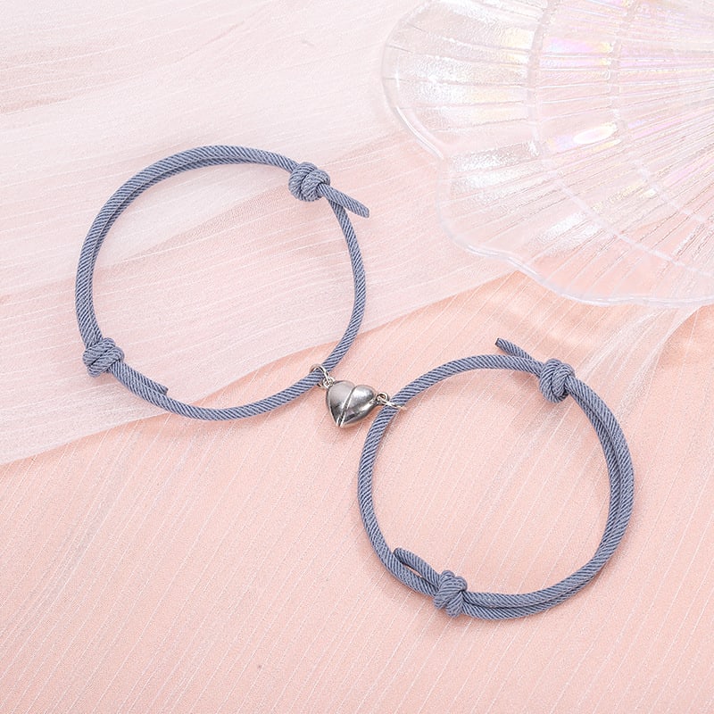 Simple Alloy Love Magnets Attracting Couple Bracelets view 10