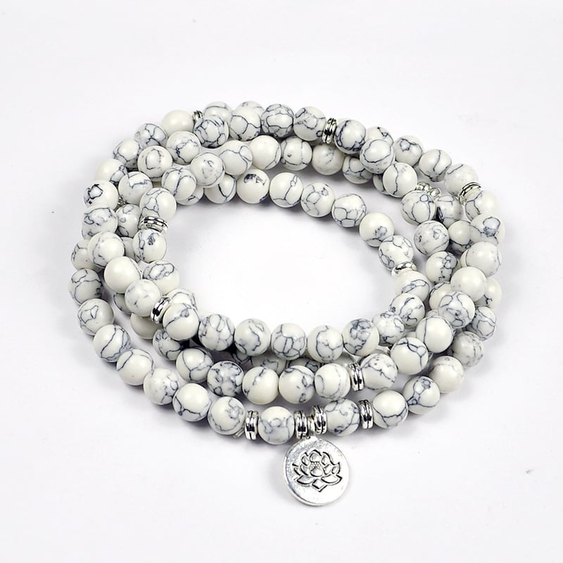 Amazon Stone Tiger Eye Stone Bracelet Necklace 108 Buddha Beads Lotus Bracelet view 9