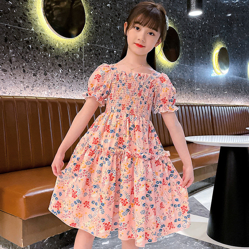 Fashion Personality Girl's Dress Short Sleeve view 3