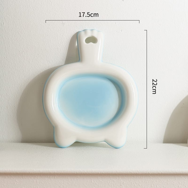 Ceramic Cat Bowl Cat Plate Snack Bowl Rice Bowl Dinner Plate Cat Food Bowl Pet Plate Shallow Mouth Bowl view 9
