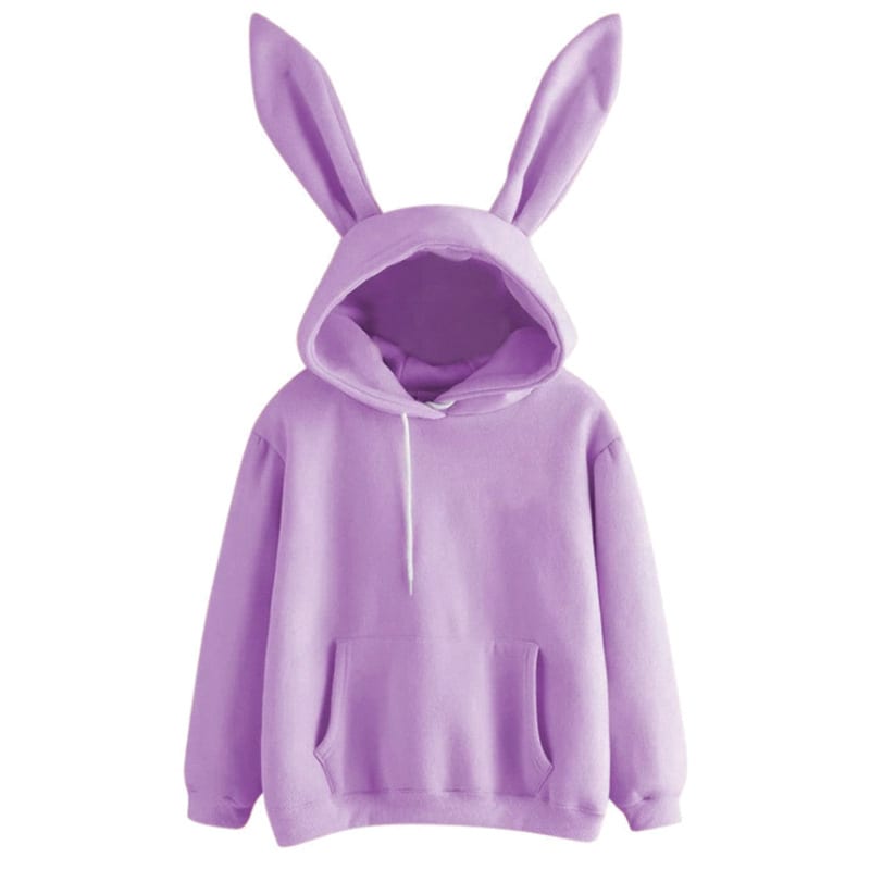 Harajuku Guardian Hooded Rabbit Sweatshirt view 7