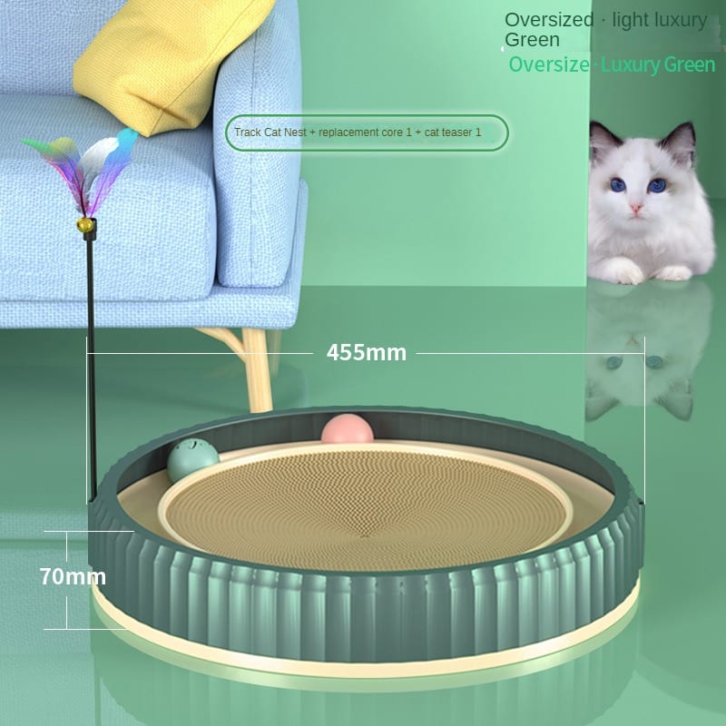 NEW Round Cat Scratching Board Wear-resistant Anti-scratch Claw Grinder Furniture Protector Pet Products view 15