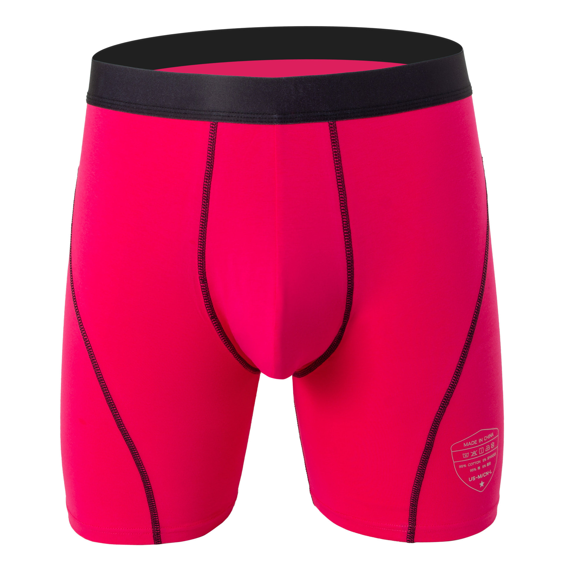 Sports Three-point Pants Lengthened Anti-wear Leg Breathable Men's Underwear view 2