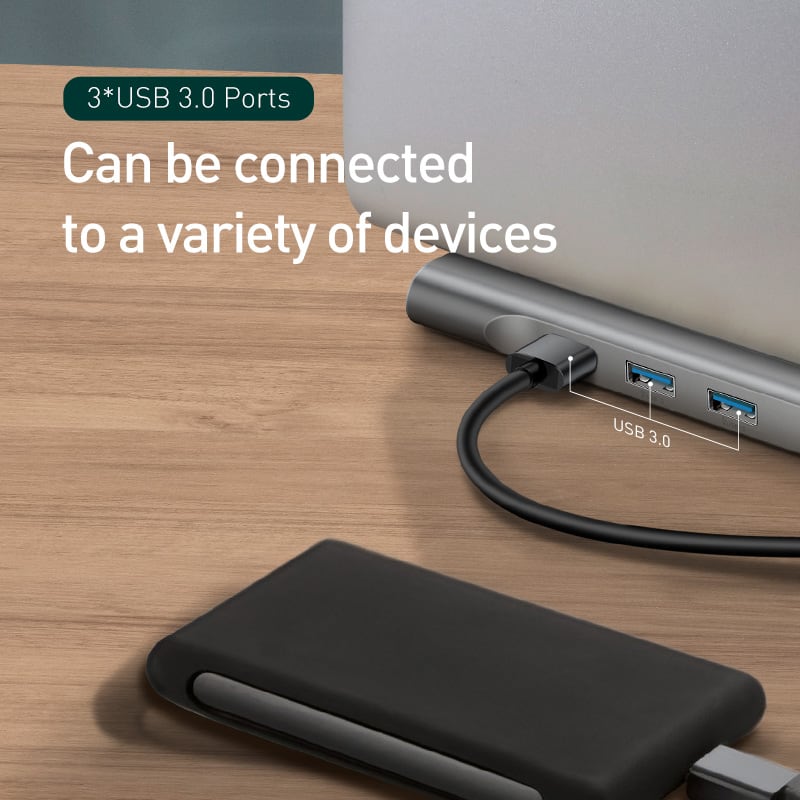 Hub Docking Station And  Cooling Bracket To Ten-port HDMI And VGA Network Port Conversion Hub view 5