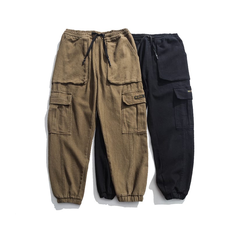 Overalls Men's Casual Trousers Loose Drawstring