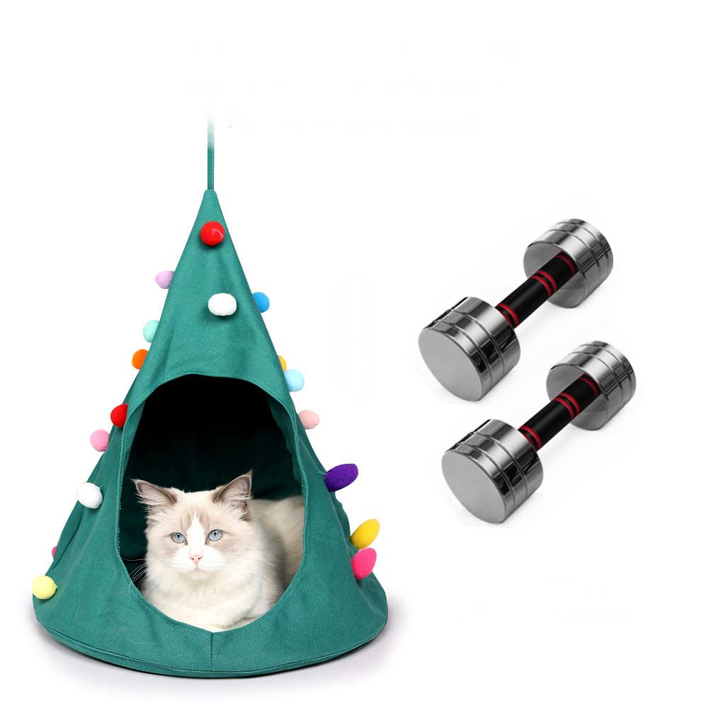 Christmas Cone Canvas Hammock Cat Litter view 4