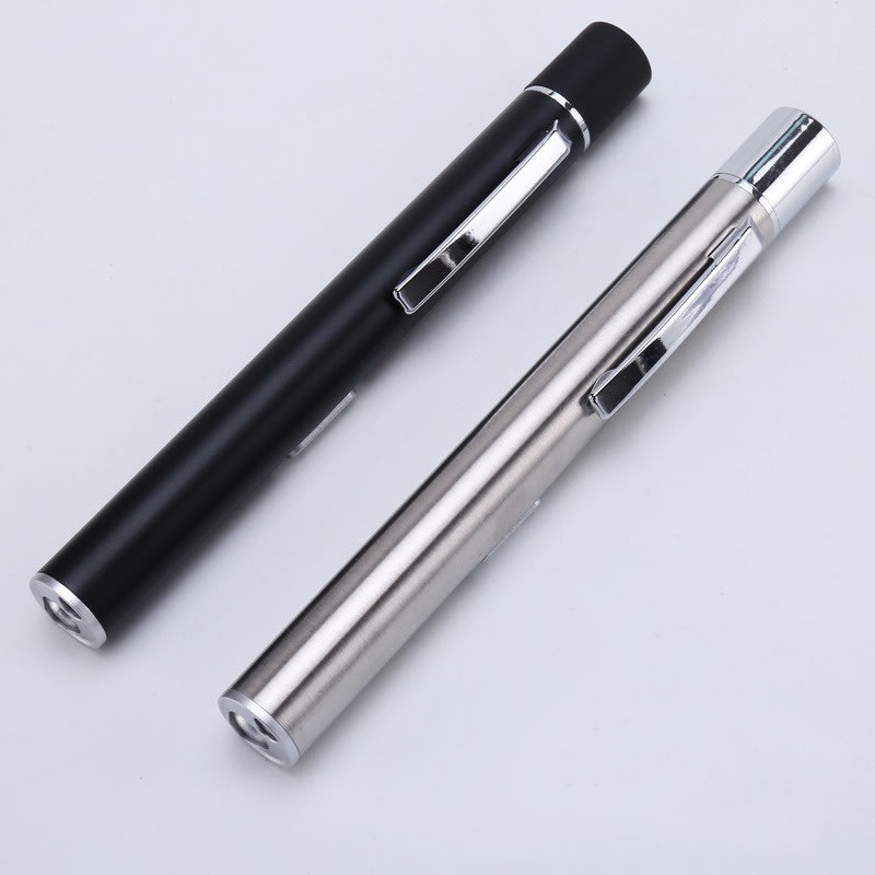 Led Stainless Steel Rechargeable Flashlight view 3