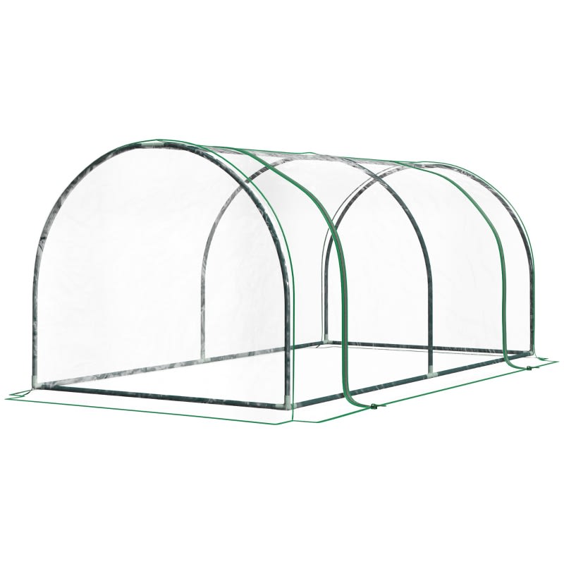 Portable Tunnel Greenhouse For Outdoor Garden Hot House view 4
