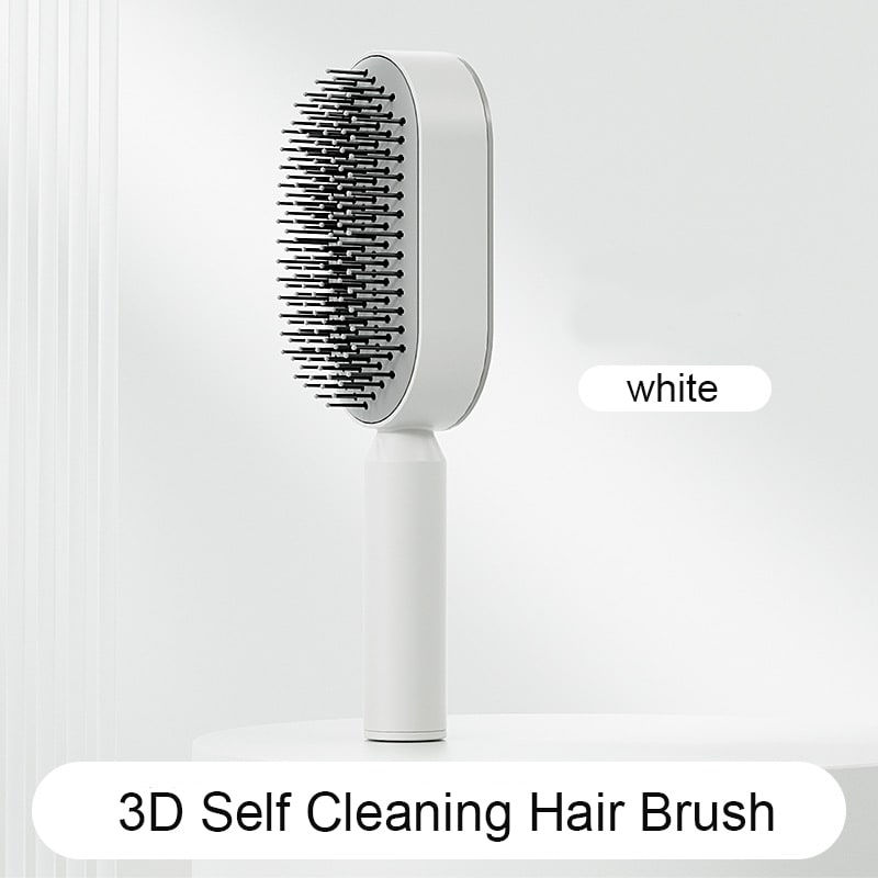Self Cleaning Hair Brush For Women One-key Cleaning Hair Loss Airbag Massage Scalp Comb Anti-Static Hairbrush view 26