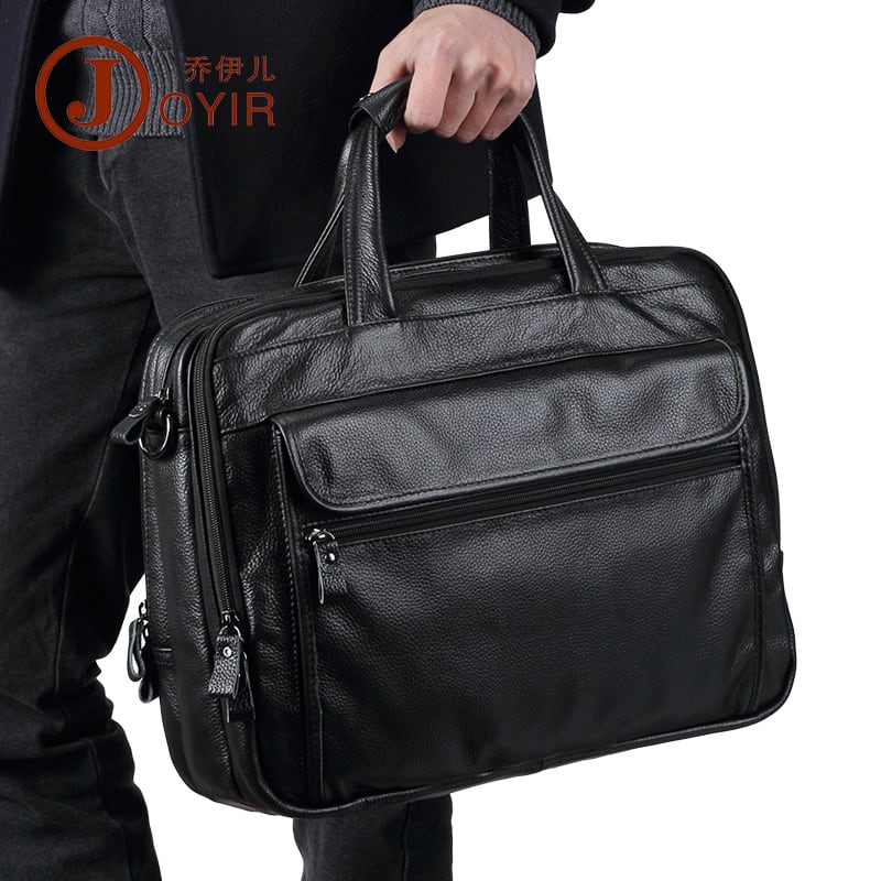 Business Men's 15.6 Inch Leather Computer Bag view 3
