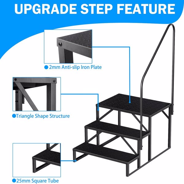 RV Ladder Stool, 3-level Ladder view 1