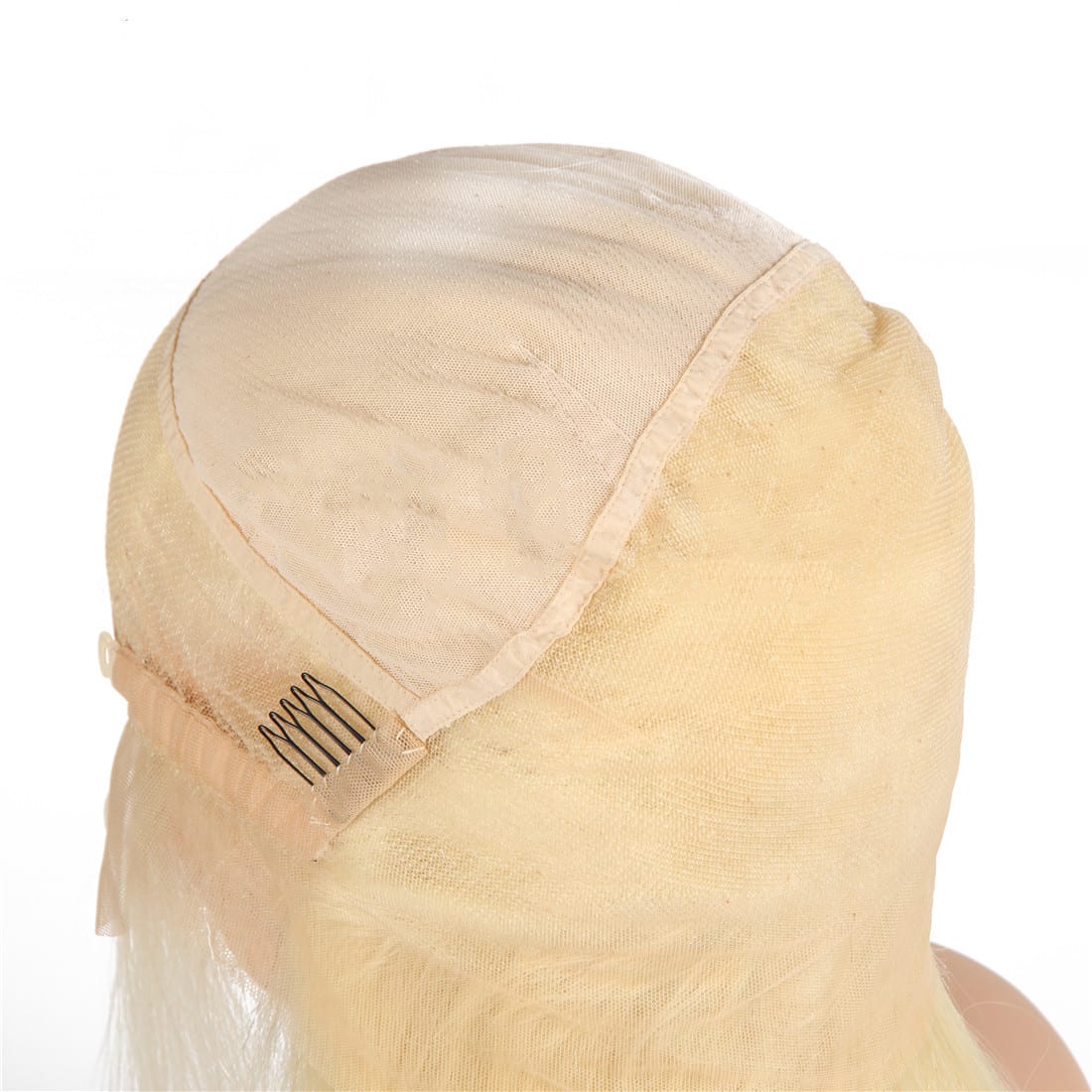Semi Lace Real Wig Blond Headgear view 3