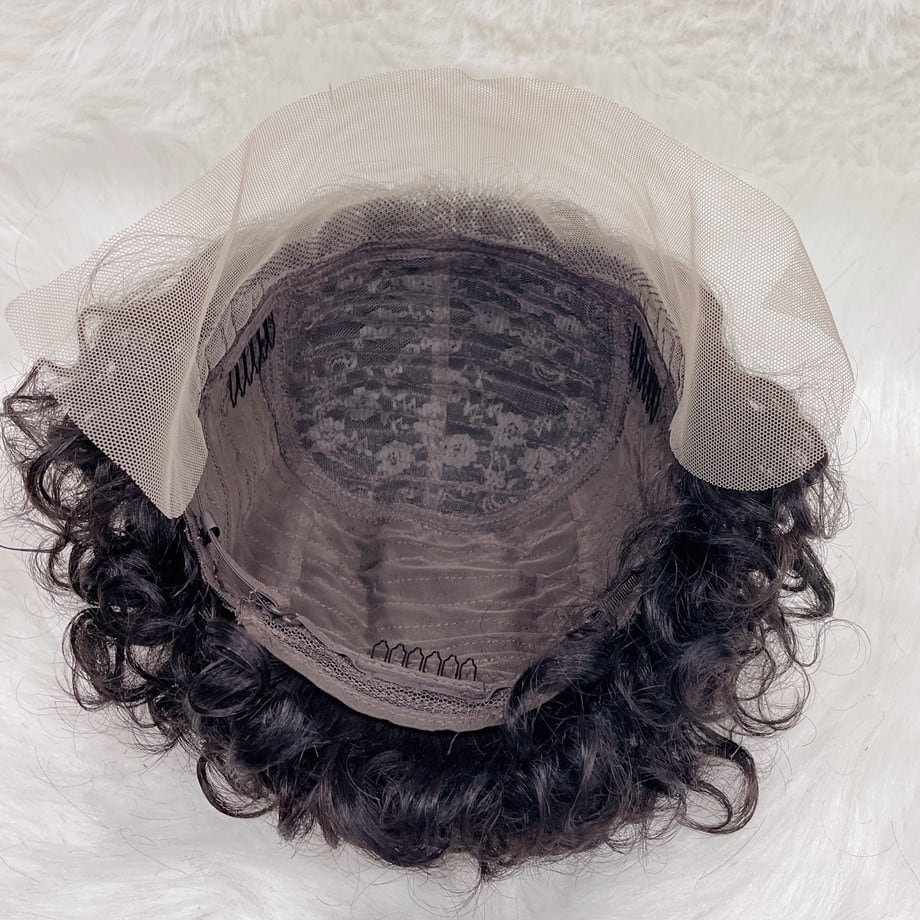 European And American Lace Wig Pixie Head Cover view 3