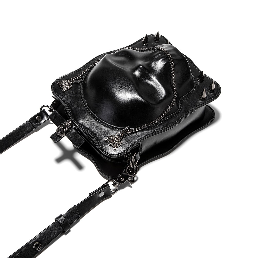 Halloween Skull Shoulder Bag Dark Gothic Crossbody Bags Women Mini Personality Square Messenger Bag view 3