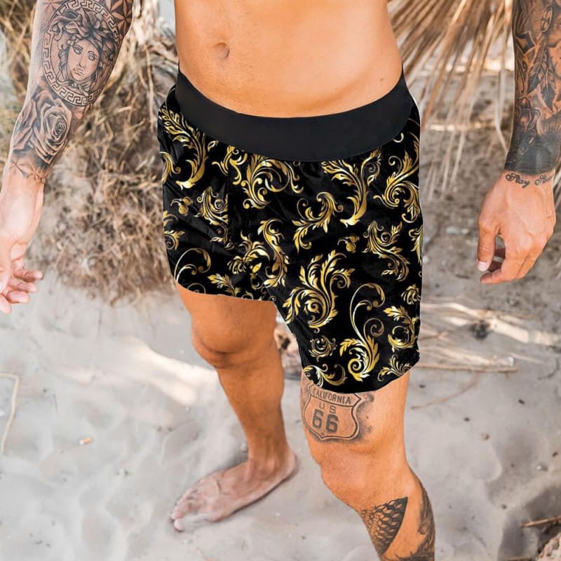 Men's Printed Casual Quick Dry Beach Pants view 2
