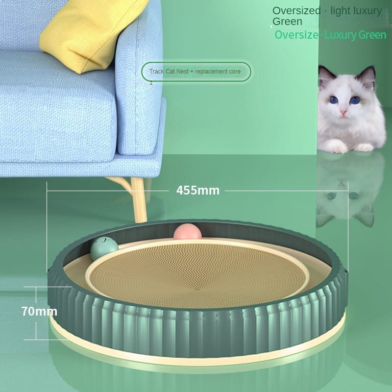 NEW Round Cat Scratching Board Wear-resistant Anti-scratch Claw Grinder Furniture Protector Pet Products view 24