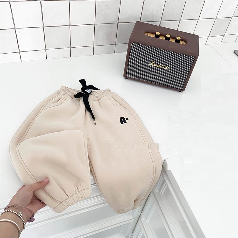 Children's Fashion Plush Sweatpants For Boys And Girls view 3