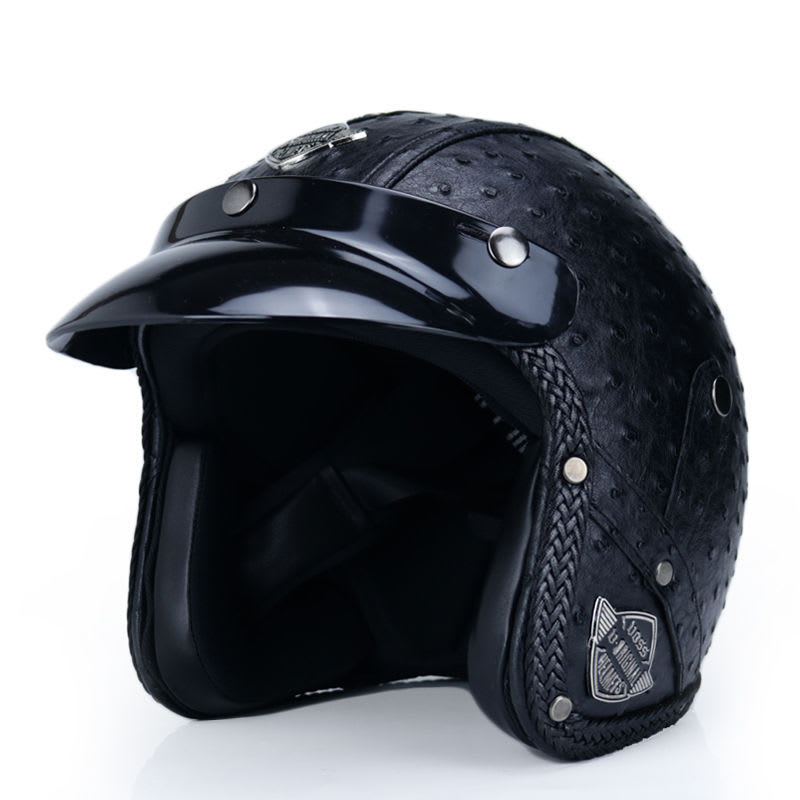 Retro Motorcycle Helmet Male Motorcycle view 10