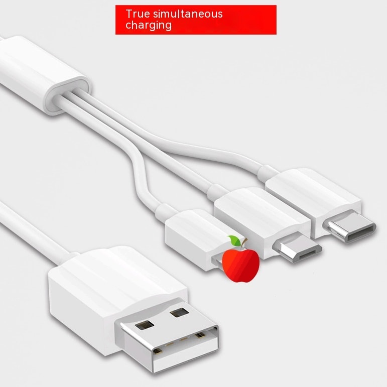 One-to-three Short-line Data Cable Three-in-one Multi-function view 2