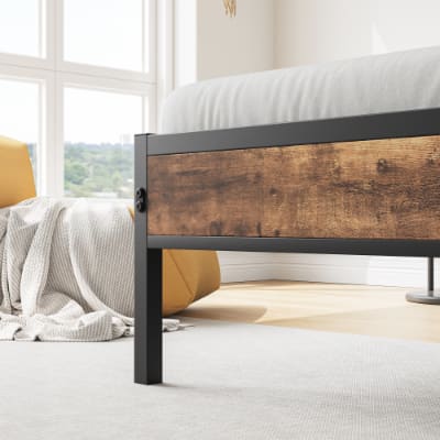 Twin Size Bed Frame, Storage Headboard With Charging Station, Solid And Stable, No Box Spring Needed, Easy Assembly view 3