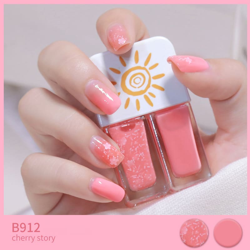 Two-tone Nail Polish New Autumn And Winter Free Baking Explosion Type Water-based Twin Set view 6