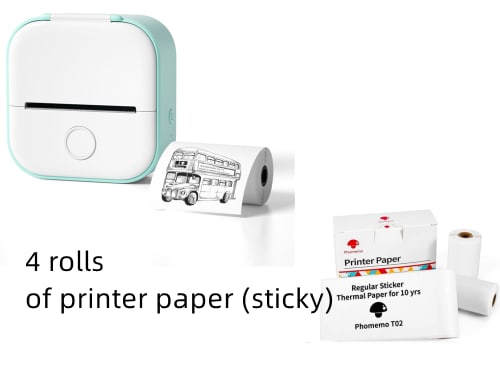 Portable Mini Thermal Label Printer Home Photo Printer Student Wrong Question Printer Bluetooth-compatible Mini Label Printer Price Tag view 23