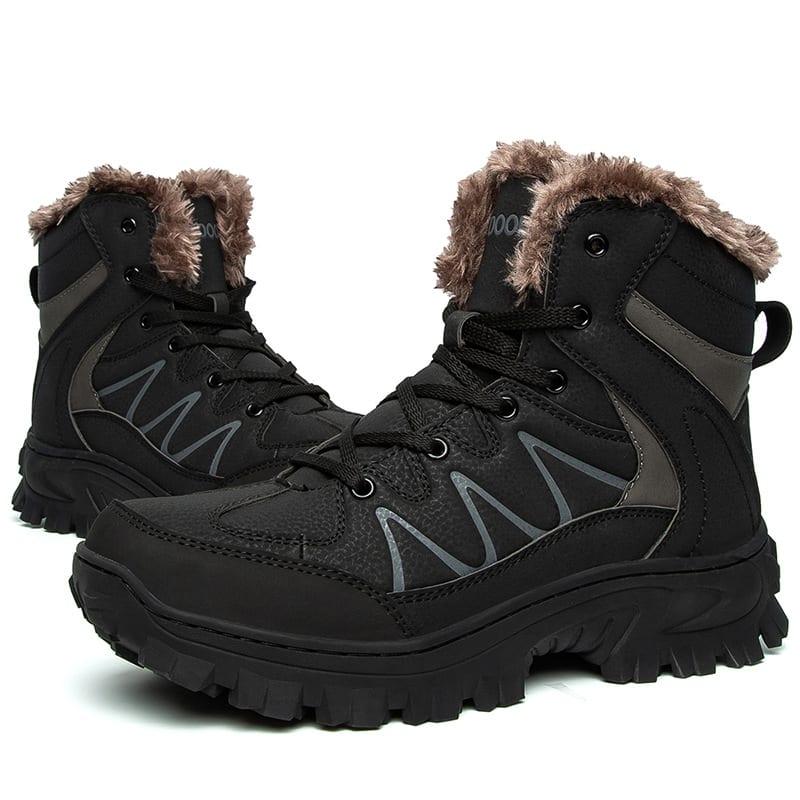 Men's Plus Size Warm High Top Outdoor Cotton Shoes view 4