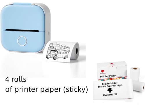 Portable Mini Thermal Label Printer Home Photo Printer Student Wrong Question Printer Bluetooth-compatible Mini Label Printer Price Tag view 68