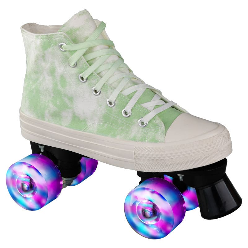 Camouflage Canvas Skates Double Row Four-wheeled Adult view 6
