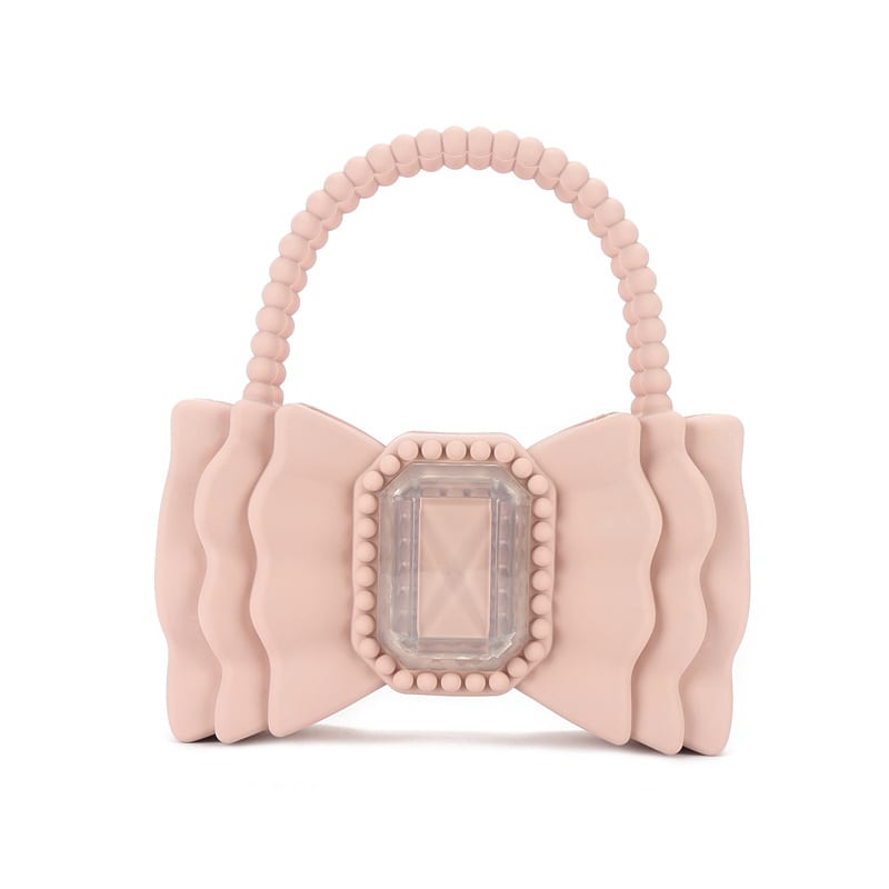 All-match Bow Princess Style Jelly Sweet Tote Bag view 7