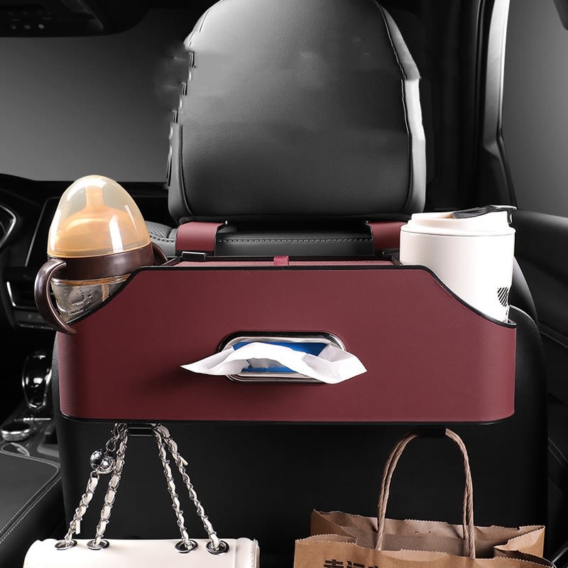 Multifunctional Car Tissue Box Water Cup Holder Buggy Bag view 5