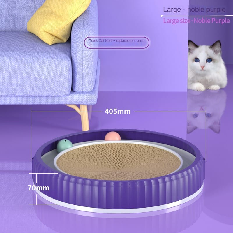 NEW Round Cat Scratching Board Wear-resistant Anti-scratch Claw Grinder Furniture Protector Pet Products view 11