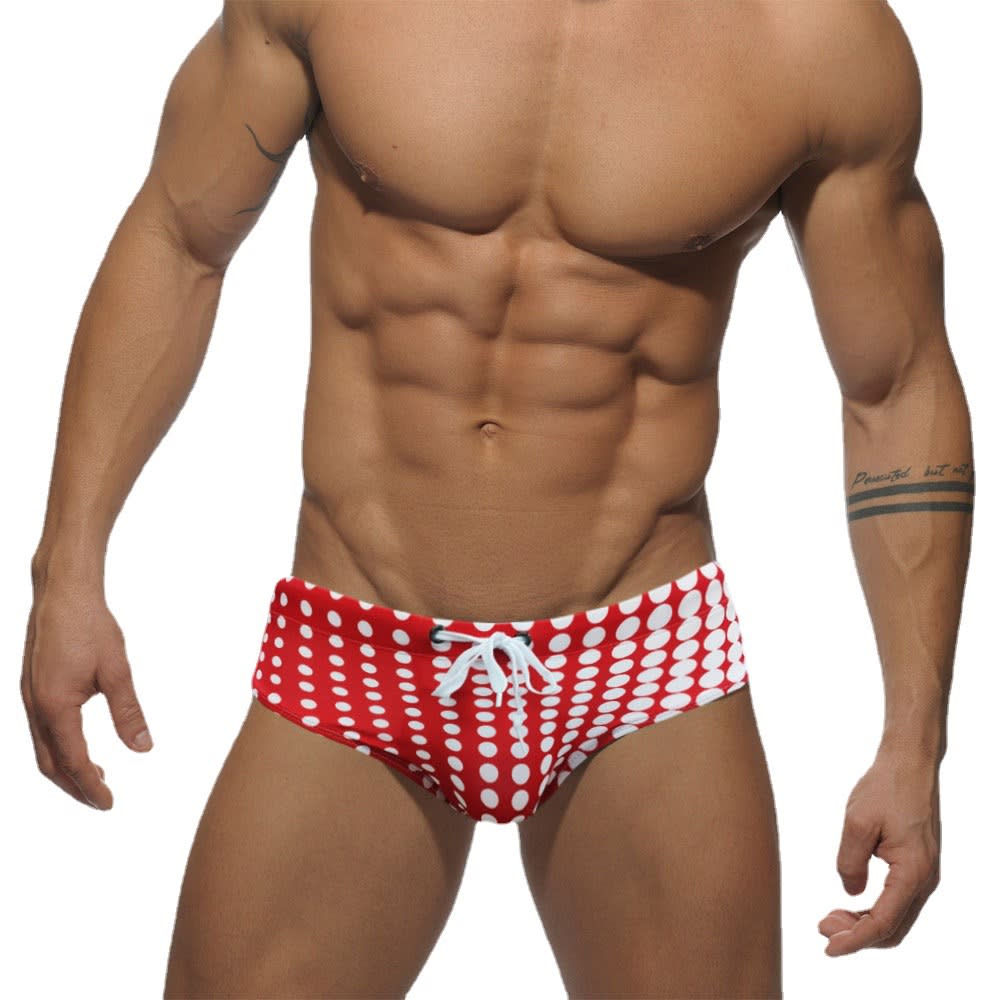 Printed Swimwear Briefs Bathing Suit With Pad Beach Short Sports Homme Swim view 5