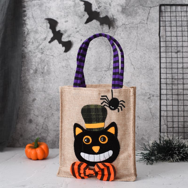 Halloween Candy Tote Bag For Kids Funny Creative Witch Skull Pumpkin Gift Handbag Small Jewelry Props Shopping Bags view 7