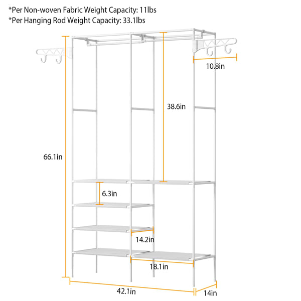 4-layer Shelf, Closet Organizer, Not Available For Weekend Shipments view 6