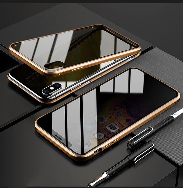 Phone Case Anti-peep Magnetic Protective Shell Magnetic Privacy Glass Case For Phone view 12