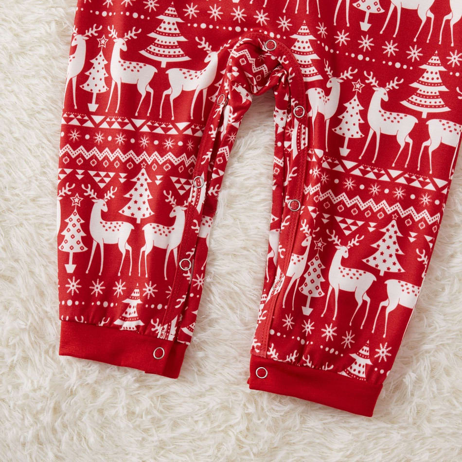 Printed Parent Child Home Service Set Pajamas view 4
