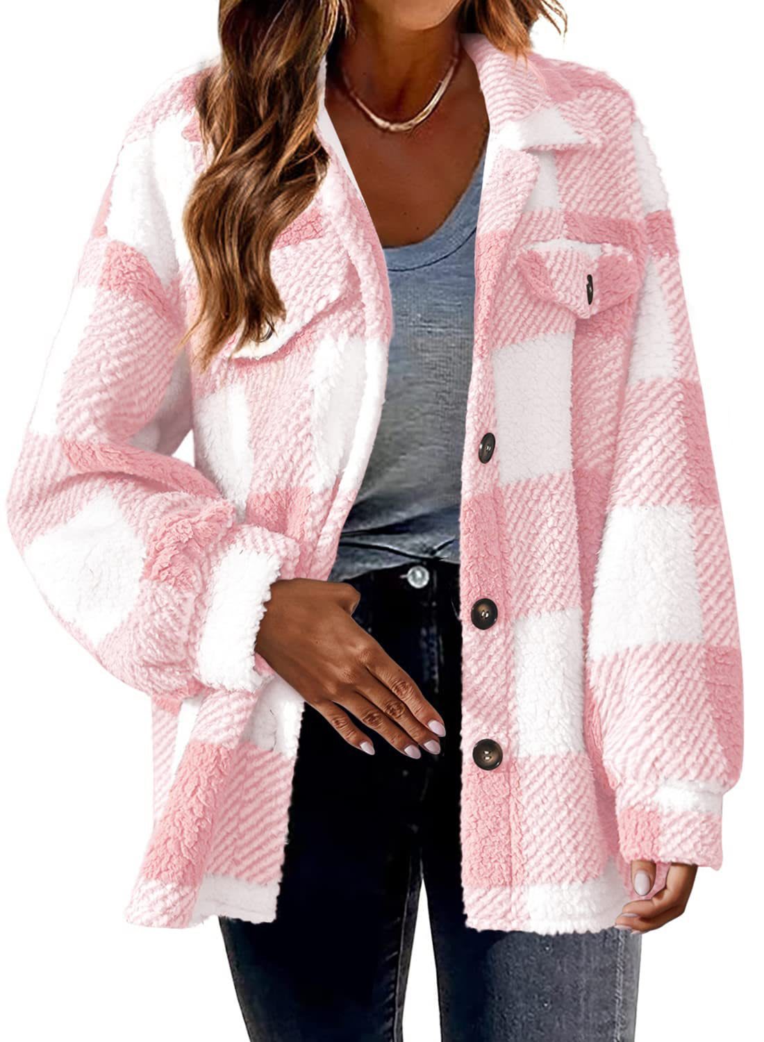 Lamb Fleece Jacket Button Fleece Jacket view 4