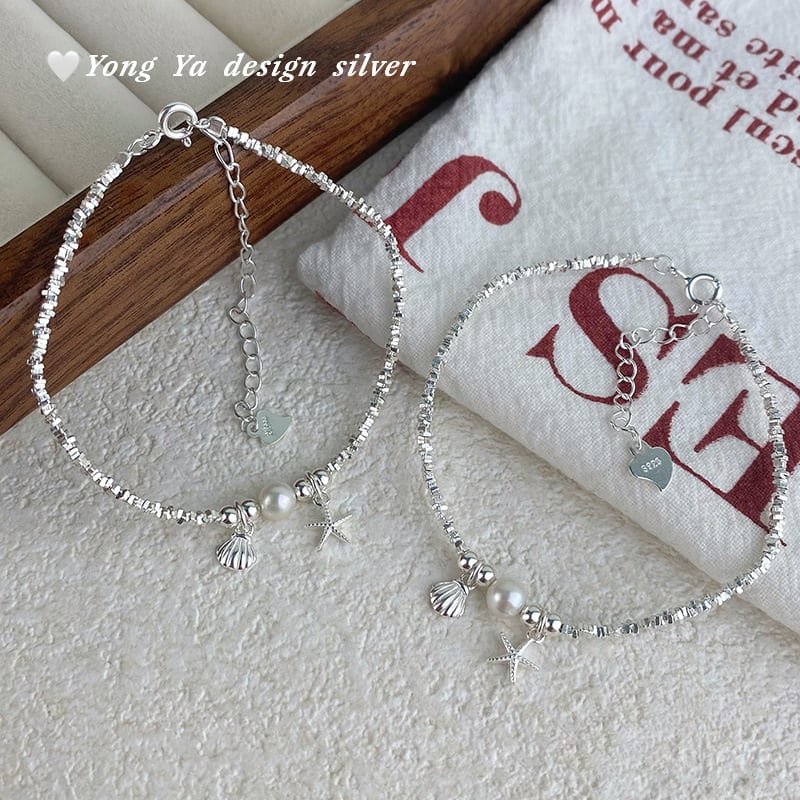 Silver Star Shell Bracelet For Women view 2