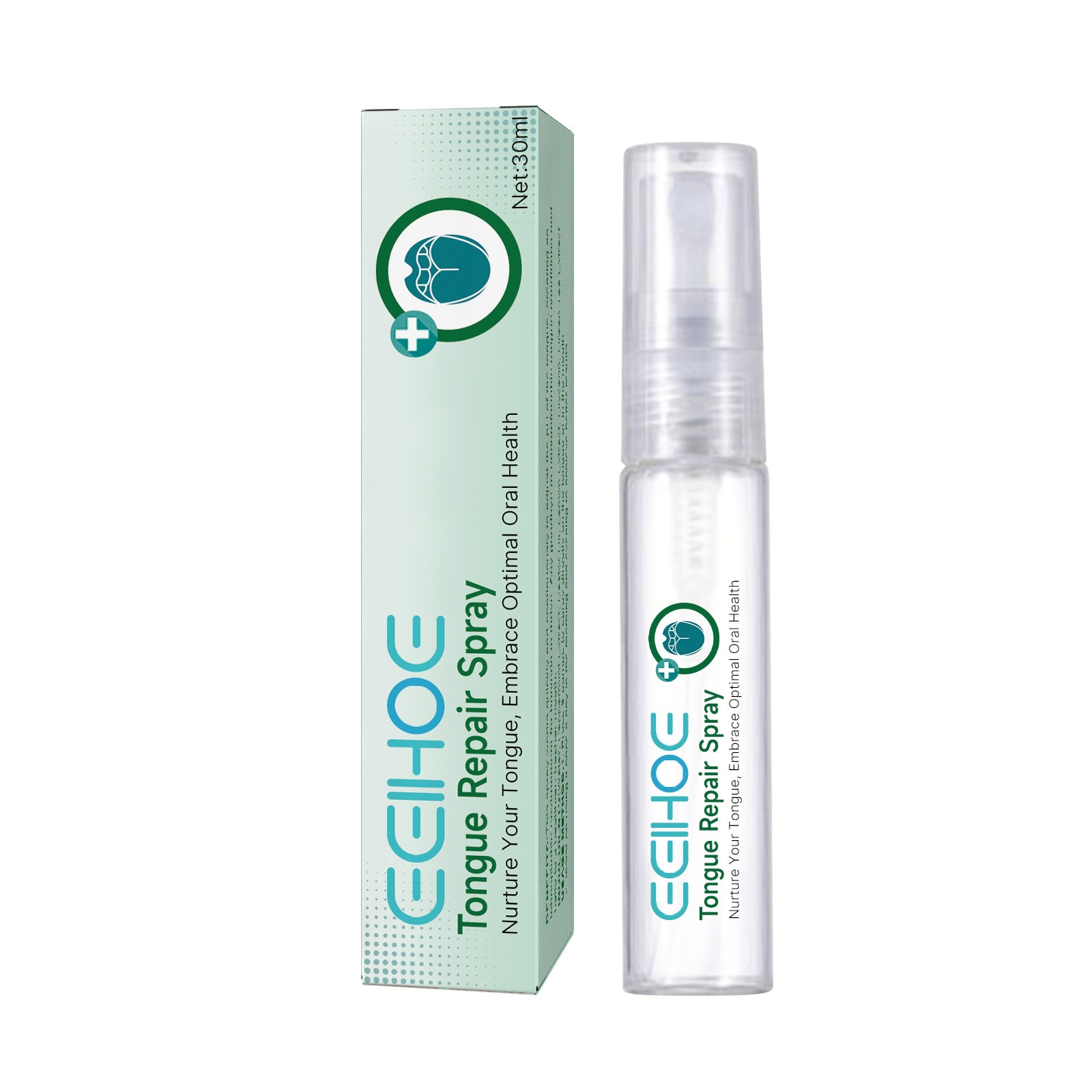 EELHOE Tongue Repair Spray Repair White Tongue Relief Dry Swollen Tongue Oral Care Spray view 3