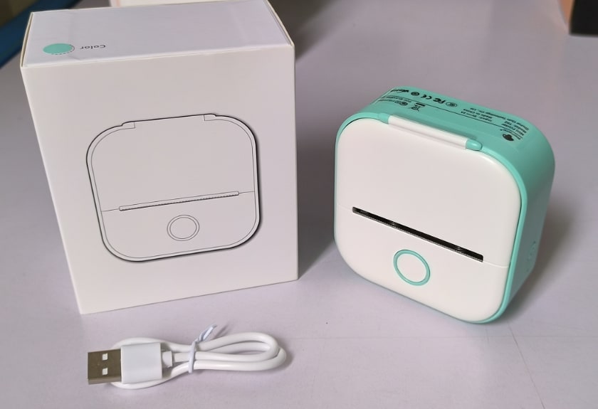 Portable Mini Thermal Label Printer Home Photo Printer Student Wrong Question Printer Bluetooth-compatible Mini Label Printer Price Tag view 83