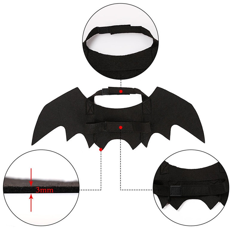 Halloween Creative Halloween Pet Cat Small Dogs Bat Wings Halloween Cat Wings Accessories Halloween Decorations Pet Supplies view 5