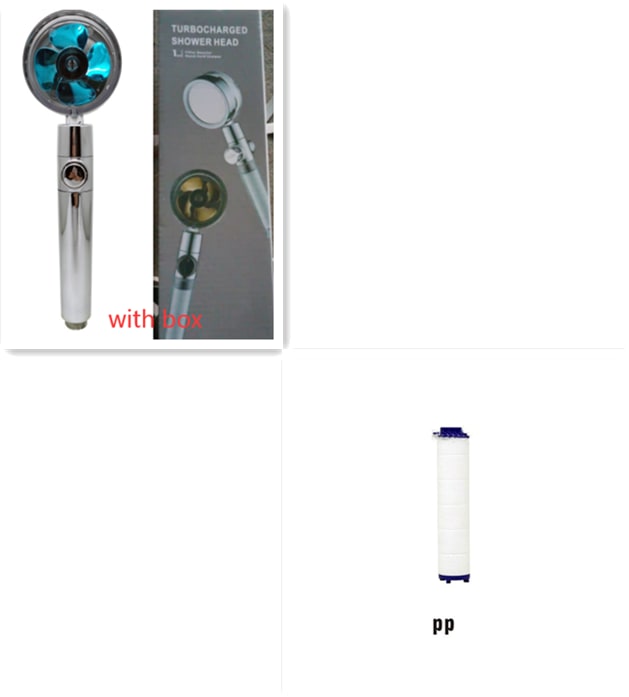 Shower Head Water Saving Flow 360 Degrees Rotating With Small Fan ABS Rain High Pressure Spray Nozzle Bathroom Accessories view 67