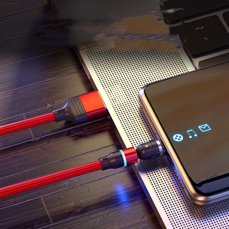 540 Degree Rotating Magnetic Suction Charging Line For Android Type C view 3