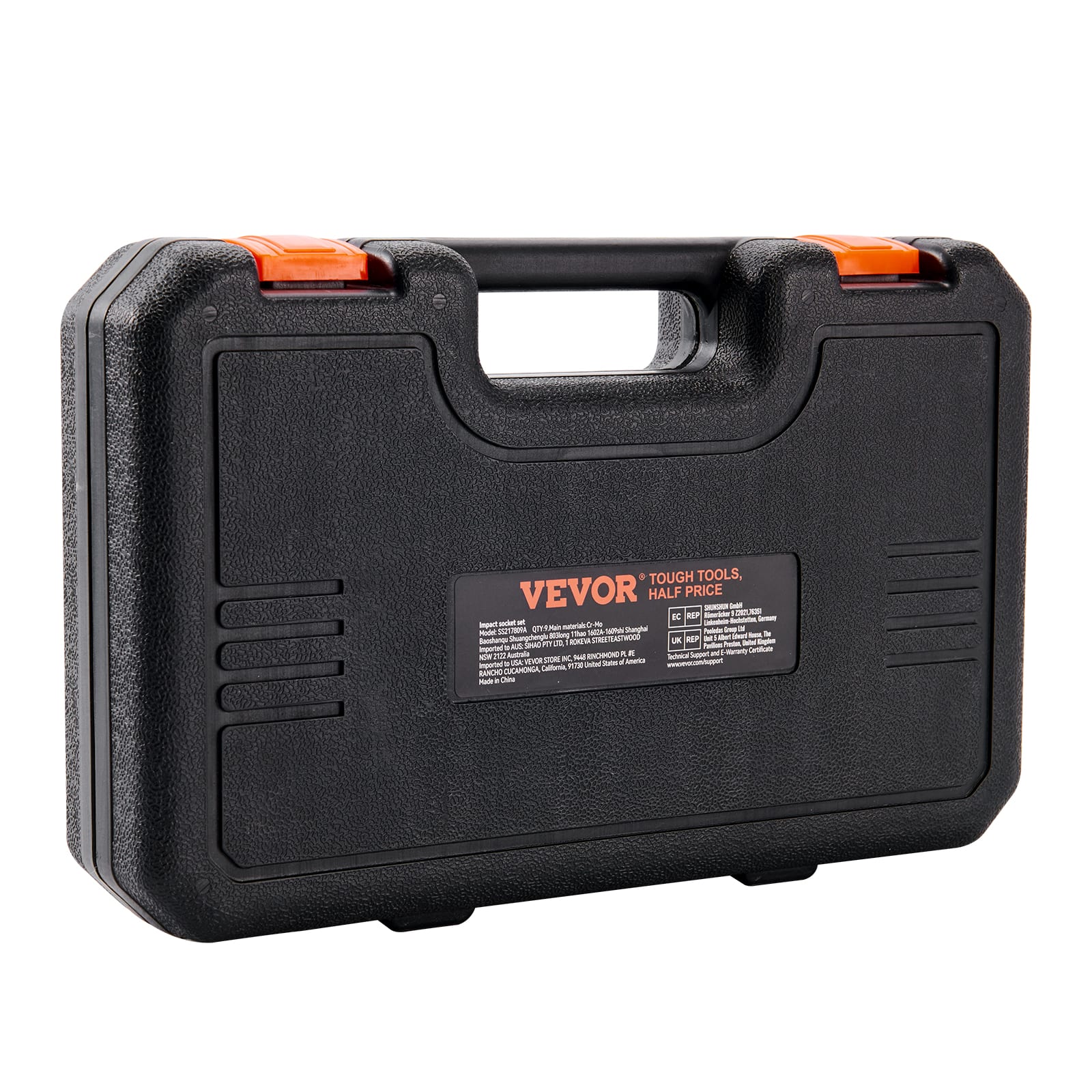 VEVOR Drive Impact Socket Set, 9 Piece Deep Socket Set Metric 29-38mm, 6 Point Cr-Mo Alloy Steel For Auto Repair, Easy-to-Read Size Markings, Rugged Construction, Includes Storage Case view 8