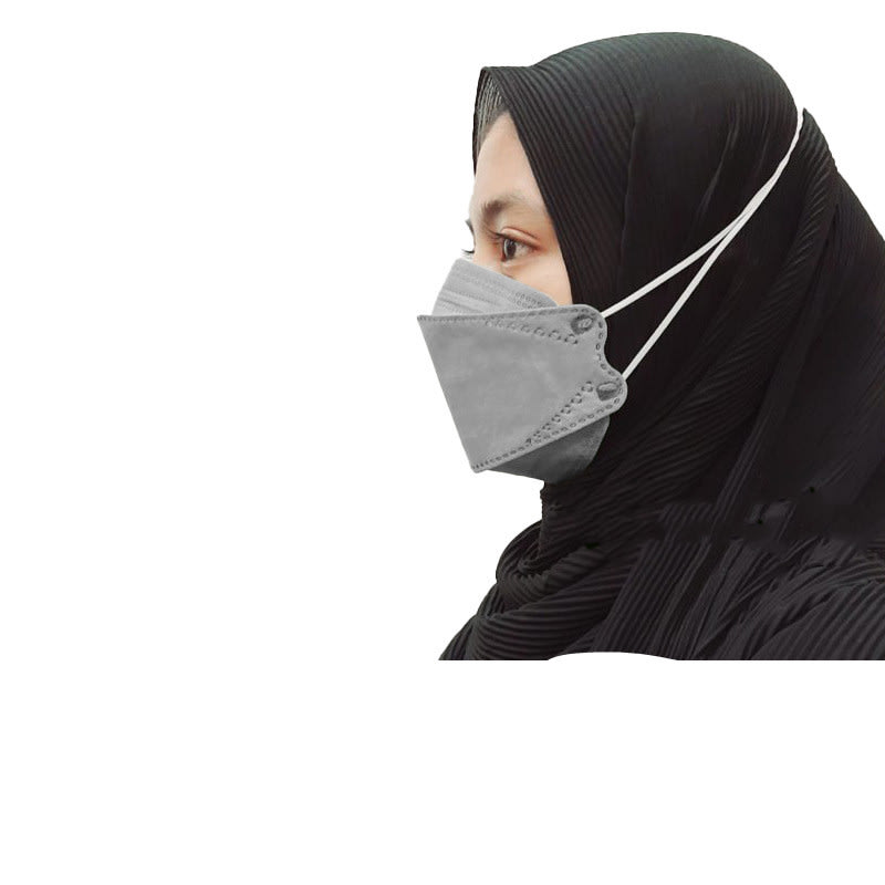 Filter Masker Korea KF94 Hijab Headloop 10pcs 4D Adult Mask view 5