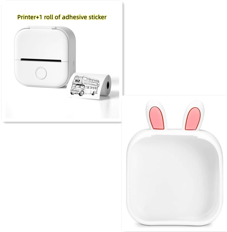 Portable Mini Thermal Label Printer Home Photo Printer Student Wrong Question Printer Bluetooth-compatible Mini Label Printer Price Tag view 57