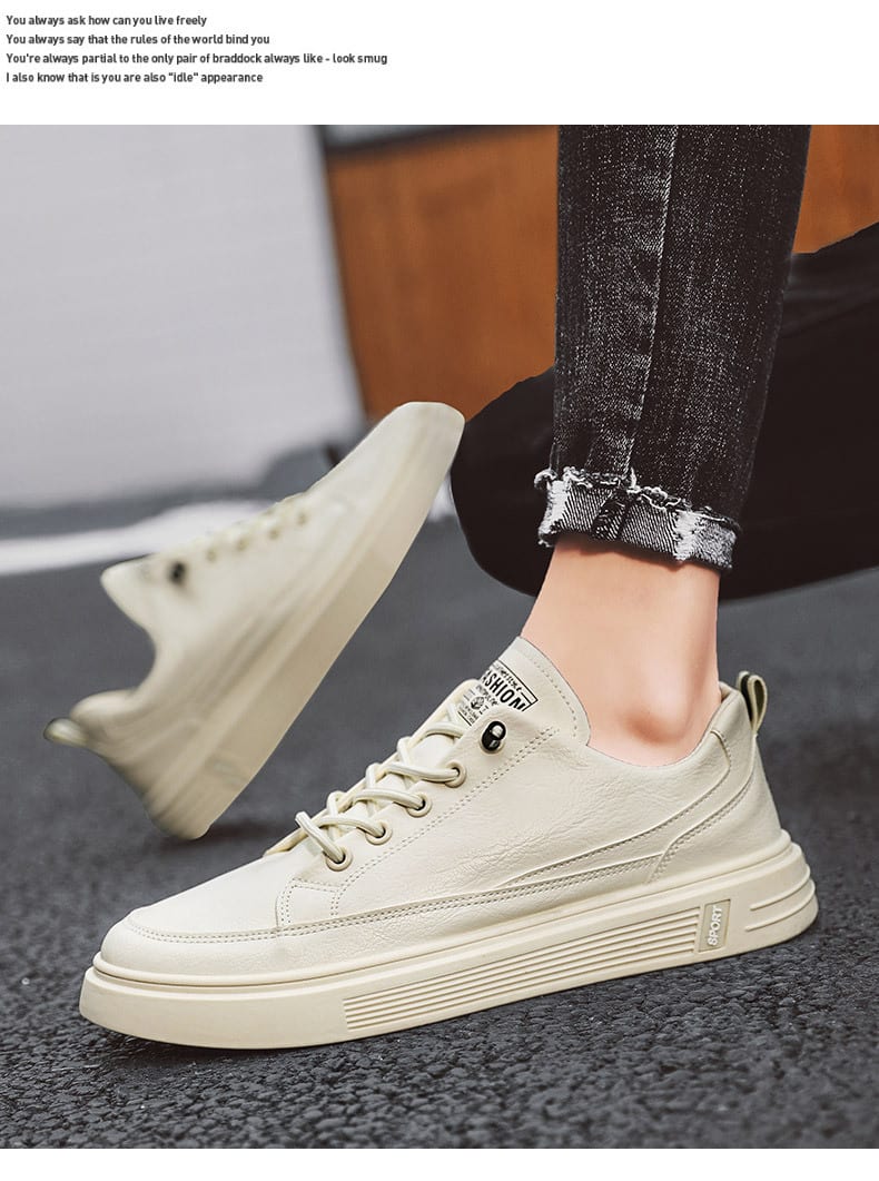 Korean Style Fashionable All-match White Shoes Men's Thin Casual Breathable Canvas Sneakers view 6